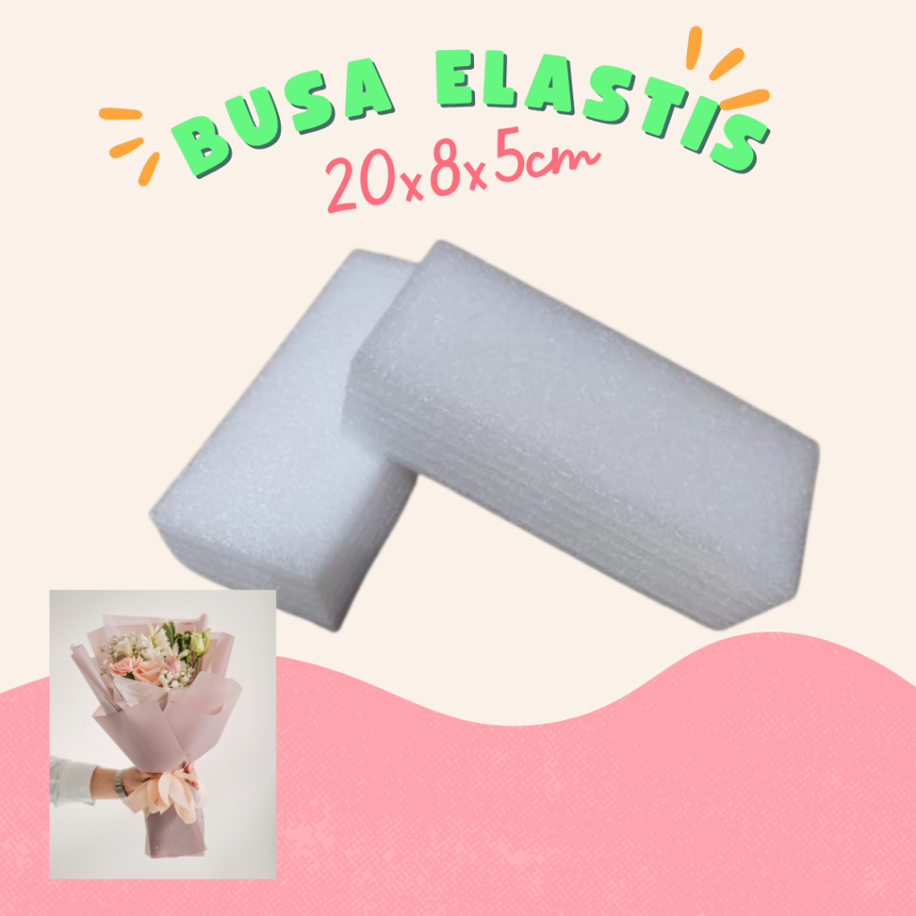 Busa Dekorasi Busa Elastis Panjang 20 Cm  Busa Bunga Foam Dekorasi