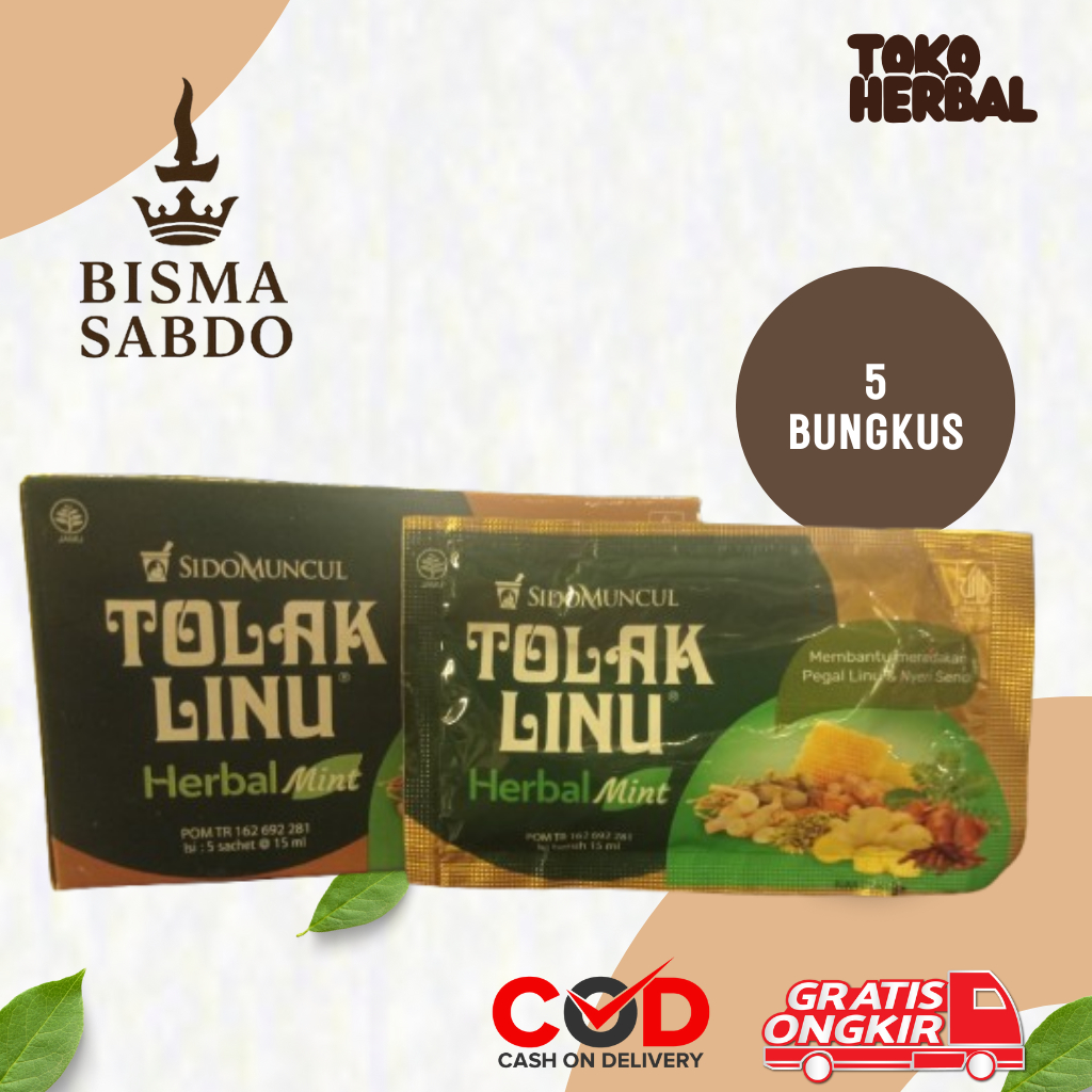 

Tolak Linu Herbal / Mint Sido Muncul Isi 5 untuk Membantu Meredakan Pegal Linu dan Nyeri Sendi