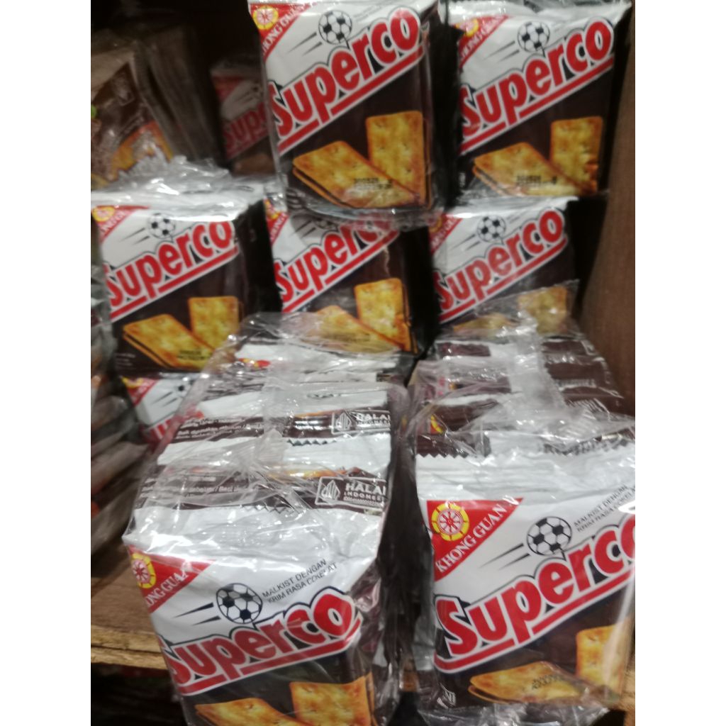 

superco biskuit coklat 1 pak isi 10 pcs eceran 1000