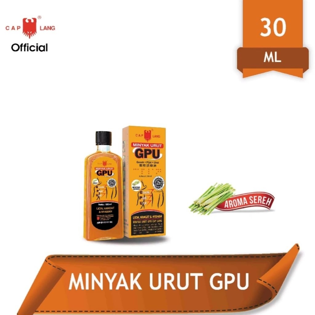 Minyak Urut GPU 30ml / Minyak Urut Oles 30 ml