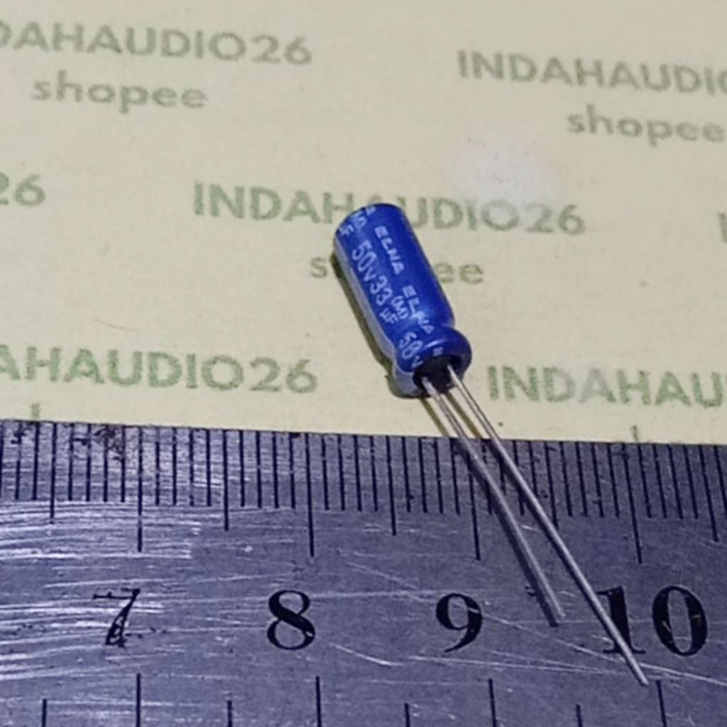 ELNA 33uf 50V d5x12mm BIRU elko kapasitor elco capacitor