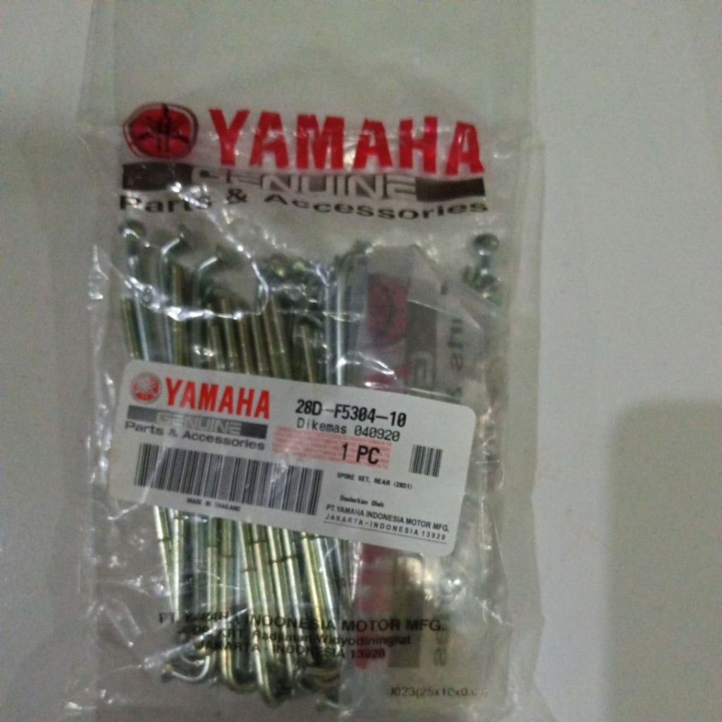 RUJI JARI JARI RODA BELAKANG ORIGINAL YAMAHA MIOJ,,MIOM3,MIO SPORTY/SPOKE SET REAR 28D-F5304-10