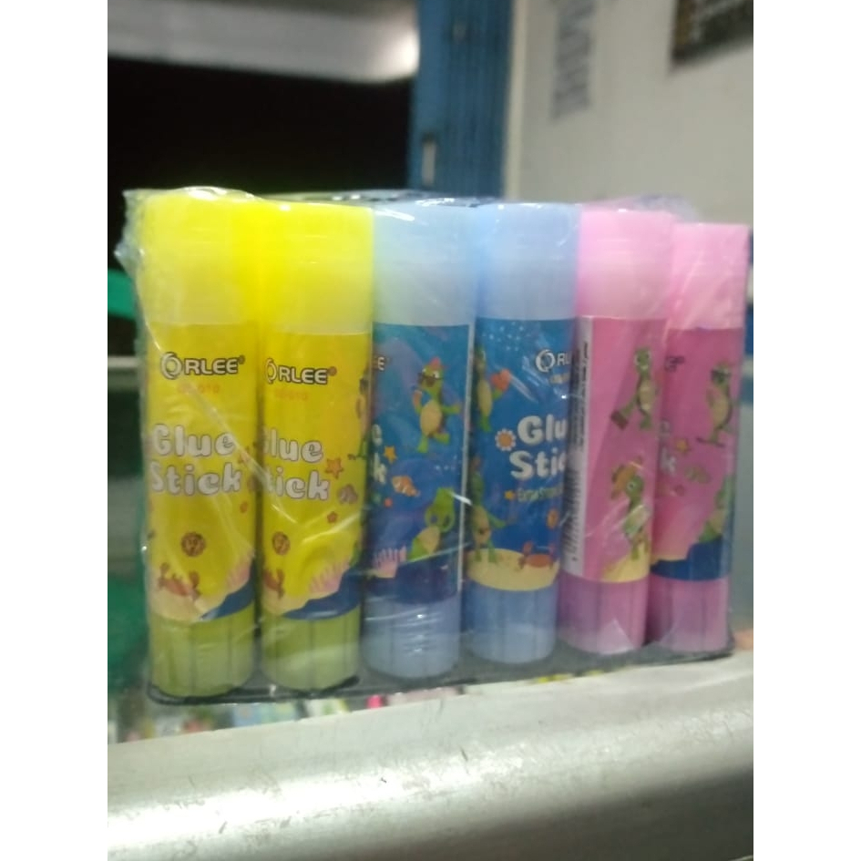 

ORLEE Glue Stick Fancy Lem Batang 10g Excellent Adhesive Perekat Serbaguna GZ-010/Retail