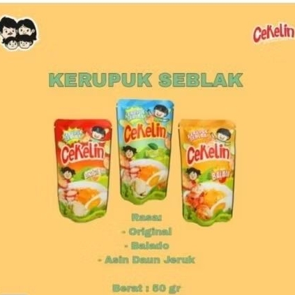 

Cekelin KERUPUK SEBLAK Food Snack Cemilan Kering Pedas Keripik murah