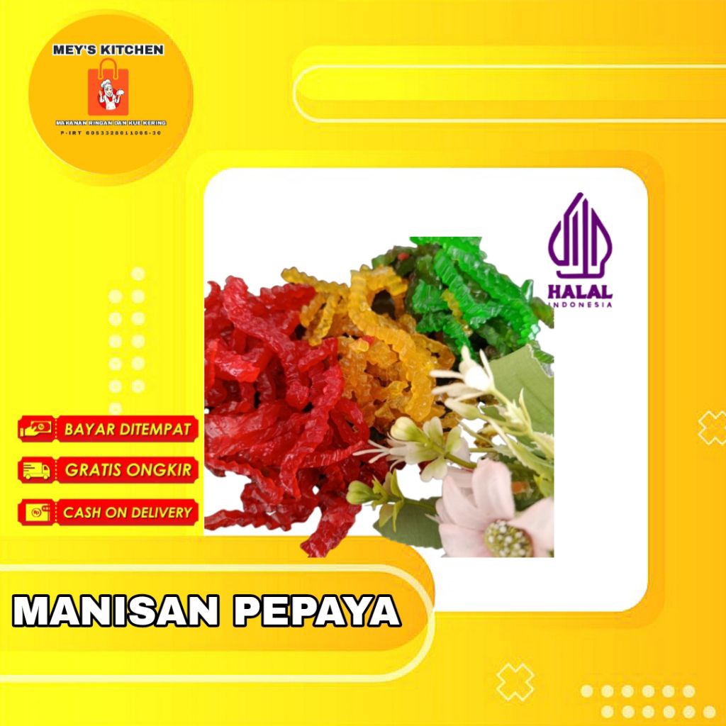 

Manisan Pepaya Kering Khas Guci Tegal Netto 1kg