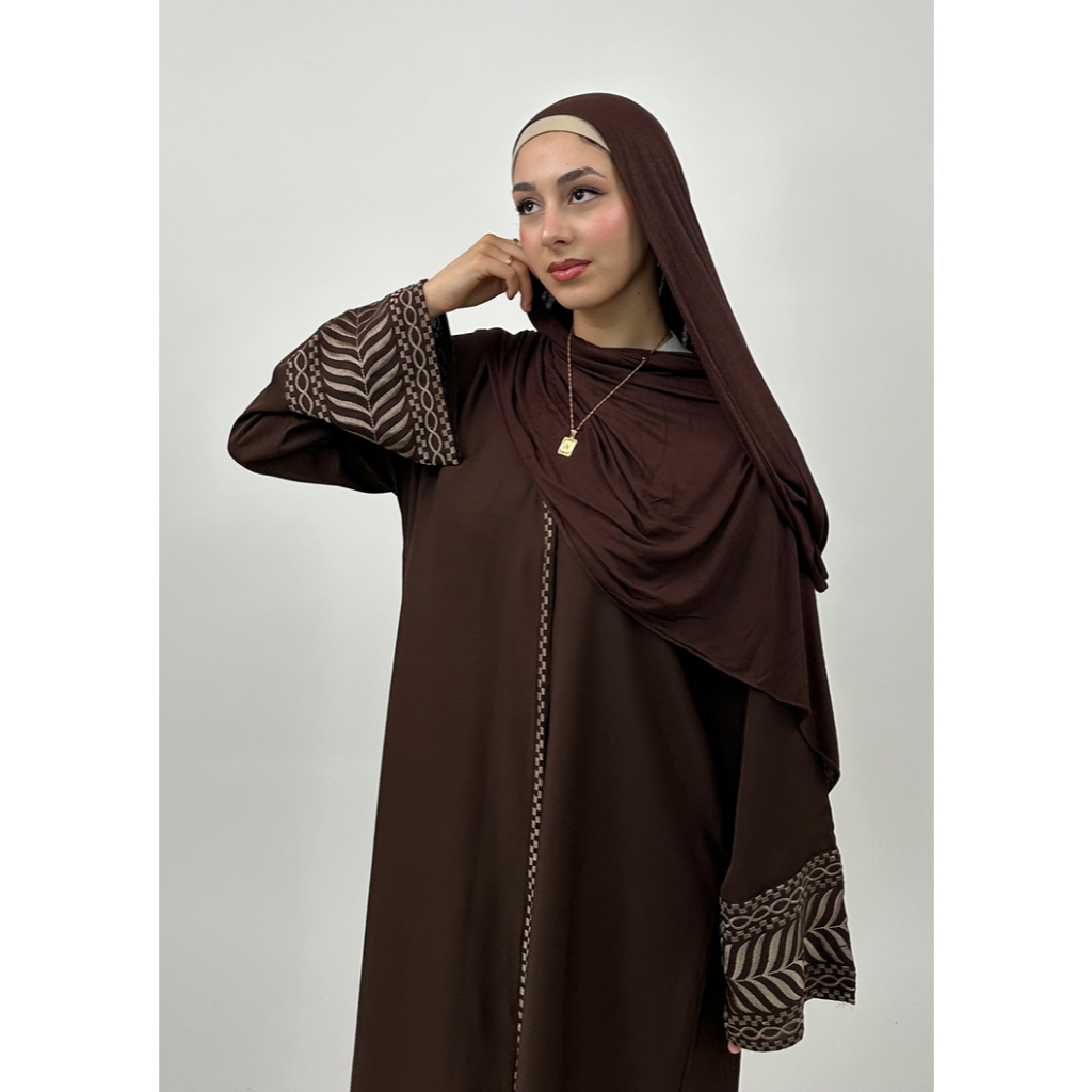 Abaya Turki Bordir Elegan / Abaya Hitam Mewah Elegan / Abaya Modern Remaja