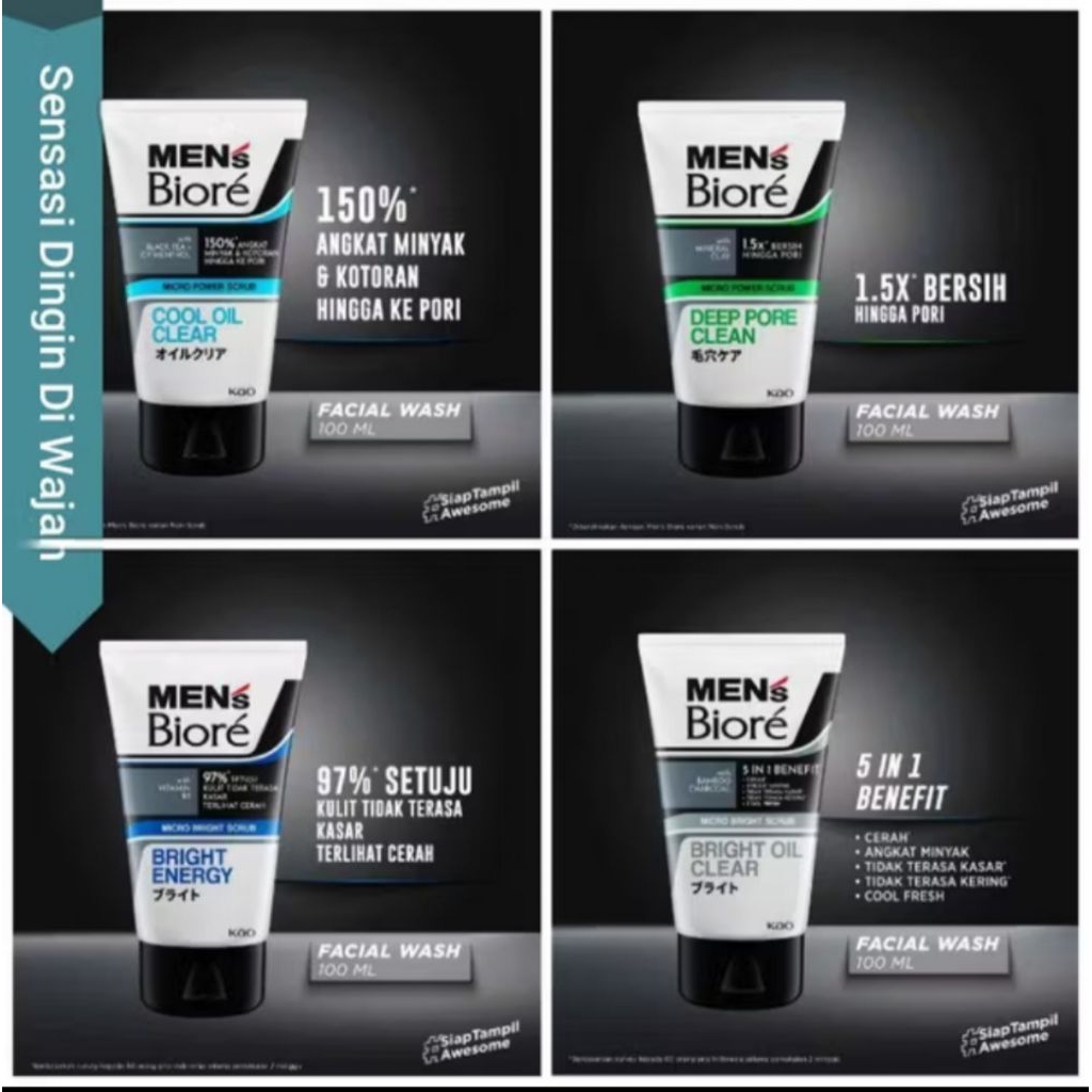MEN'S BIORE SABUN MUKA 100ML