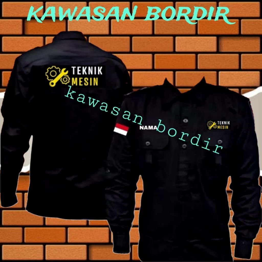 Terbaru kemeja teknik mesin baju teknik mesin seragam teknik mesin pdh teknik mesin bisa custom bord