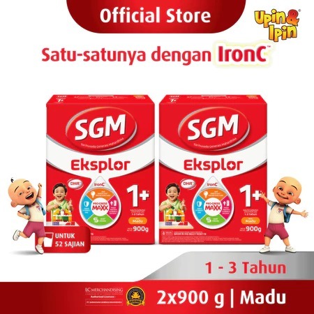 

Promo!! SGM Eksplor 1+ dengan IronC Susu Pertumbuhan Rasa Madu 900GR x 2