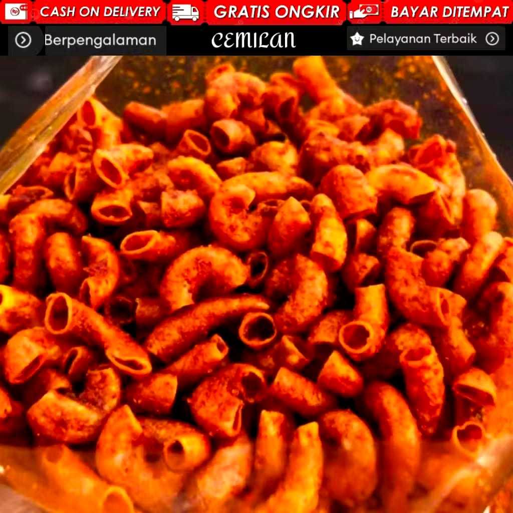 

MAKARONI ISI 200gr PEDAS BANTAT AROMA DAUN JERUK MAKARONI BANTET MAKARONI BANTAT MAKRONI BANTET KRUPUK BANTET TERLARIS Cemilan Makaroni Pedas