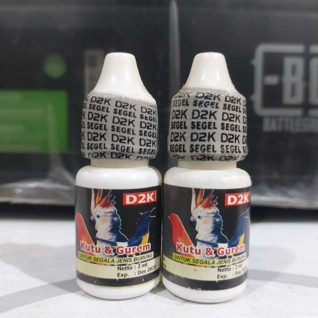 KUTU & GUREM D2K OBAT BURUNG SAKIT KUTUAN MEMBASMI SAMPE KETELUR KUTU