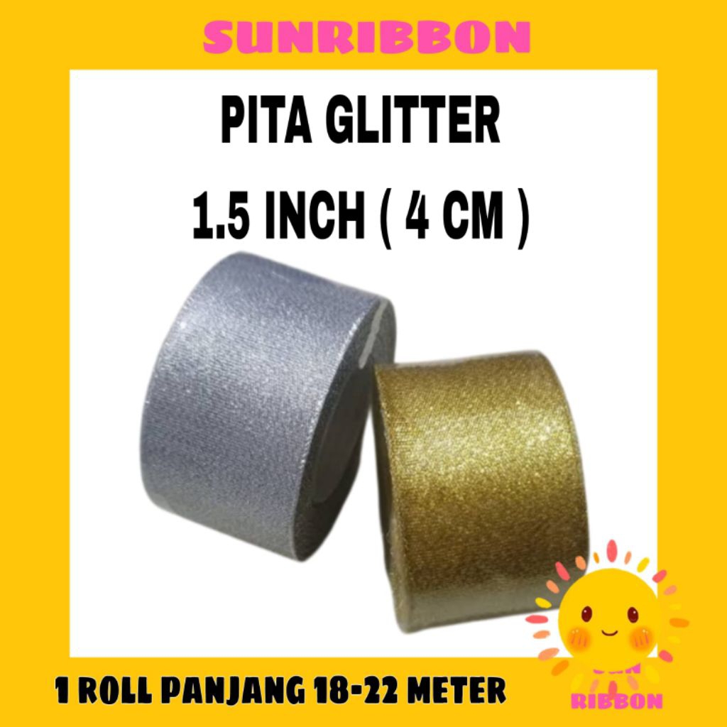 

PITA EMAS/PERAK 1.5 INCH (4 CM) 1 ROLL PANJANG 20 - 25 YARD