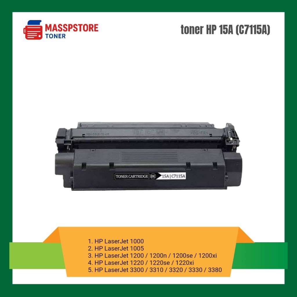 Toner Compatibel 15a HP LaserJet 1000 HP LaserJet 1005 HP LaserJet 1200 / 1200n / 1200se / 12000x HP