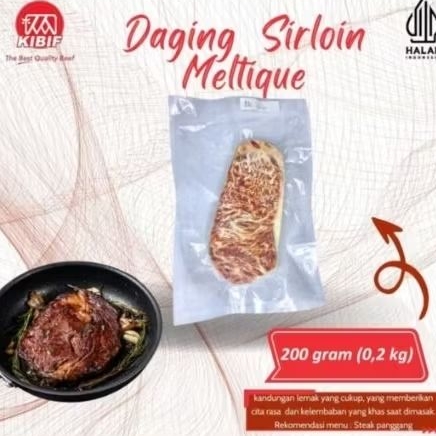 

Daging Sirloin Meltique Porsi 200 gr