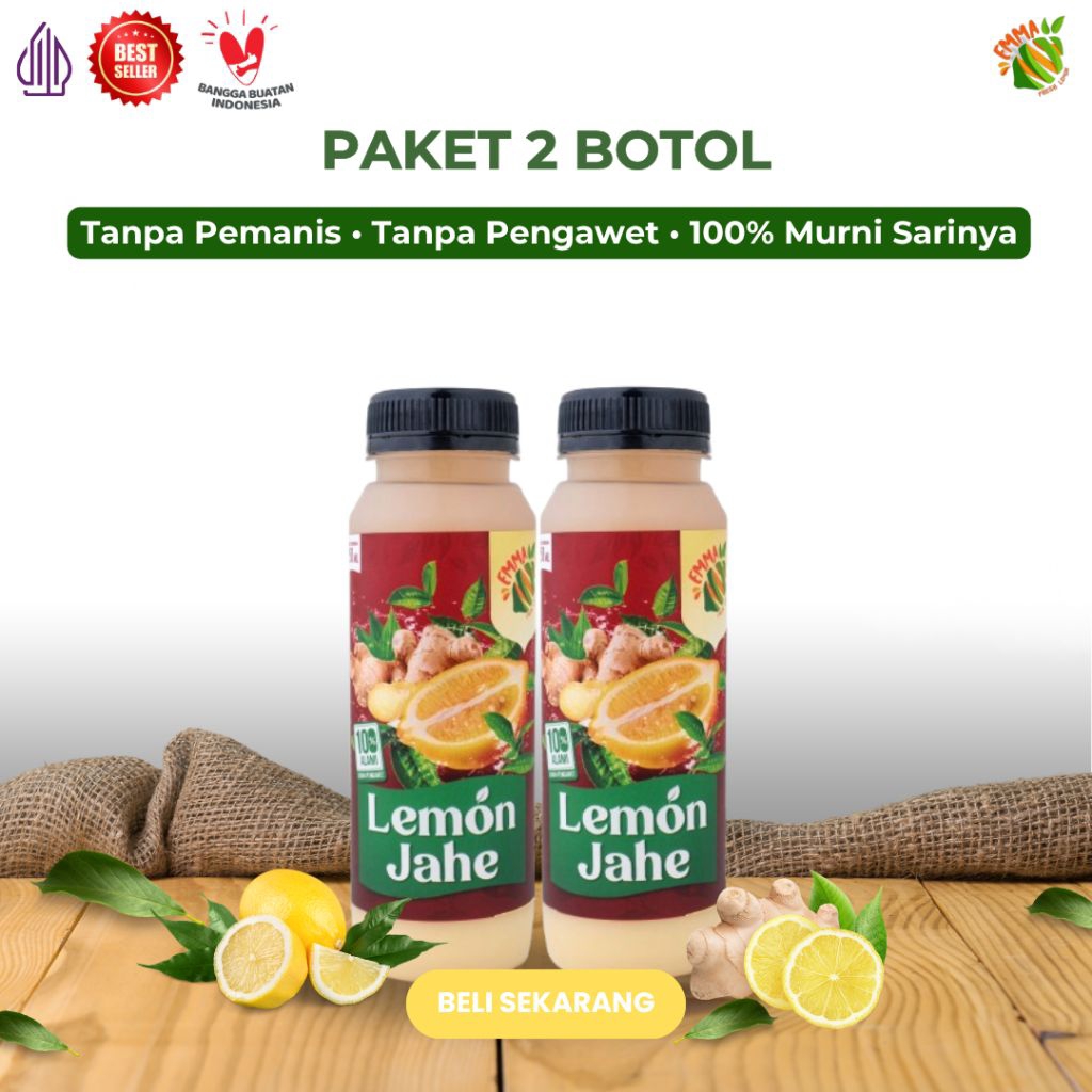 

2 Botol Sarilemon Jahe 240ml by EmmaFreshLemon