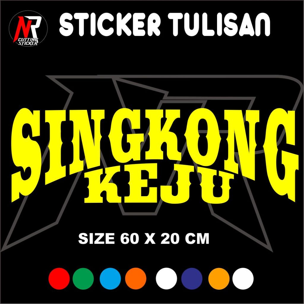 

STICKER TULISAN SINGKONG KEJUSTICKER TEMPELAN UNTUK NAMA JUALAN DI GEROBAK RODA
