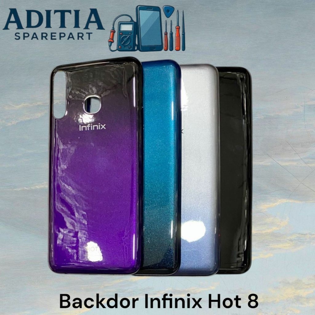 Backdoor Infinix Hot 8 / Tutup Belakang Hp Infinix Hot 8