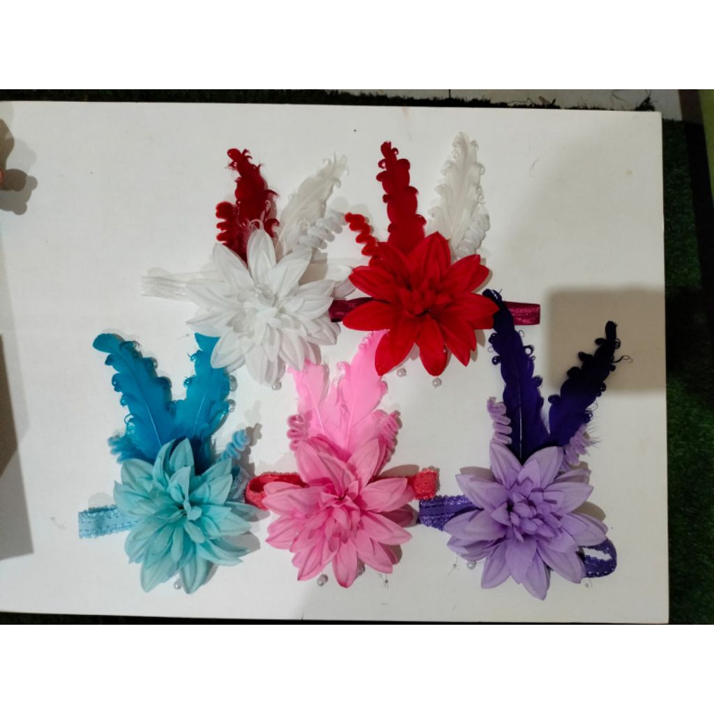bando bunga, aksesoris karnaval. aksesoris mayoret. aksesoris tari . bando tari. bando bunga