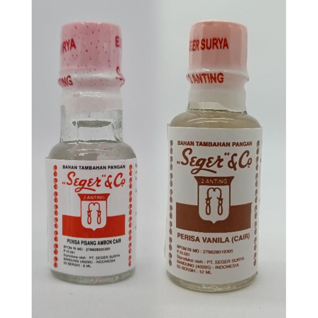 

Perisa Makanan Pisang Ambon Cair / Vanilla Cair / Essence Pasta Seger & Co / Essence 2 Anting (6ml) dan (12ml)