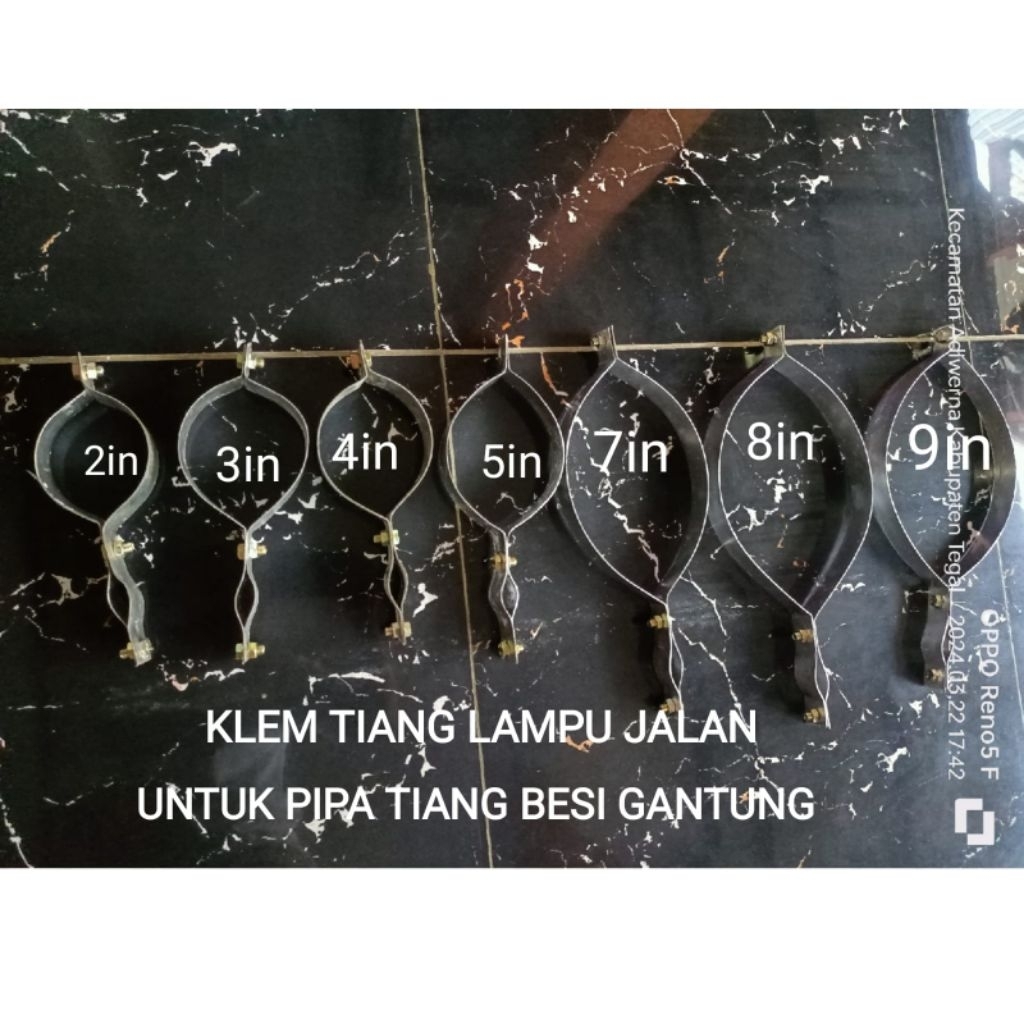 Klem Tiang Lampu Gantung