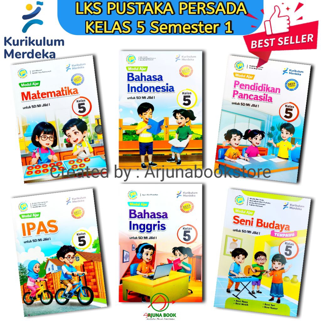 BUKU LKS PH PUSTAKA PERSADA KELAS 5 SD/MI Semester 1 Dan 2 KURIKULUM MERDEKA
