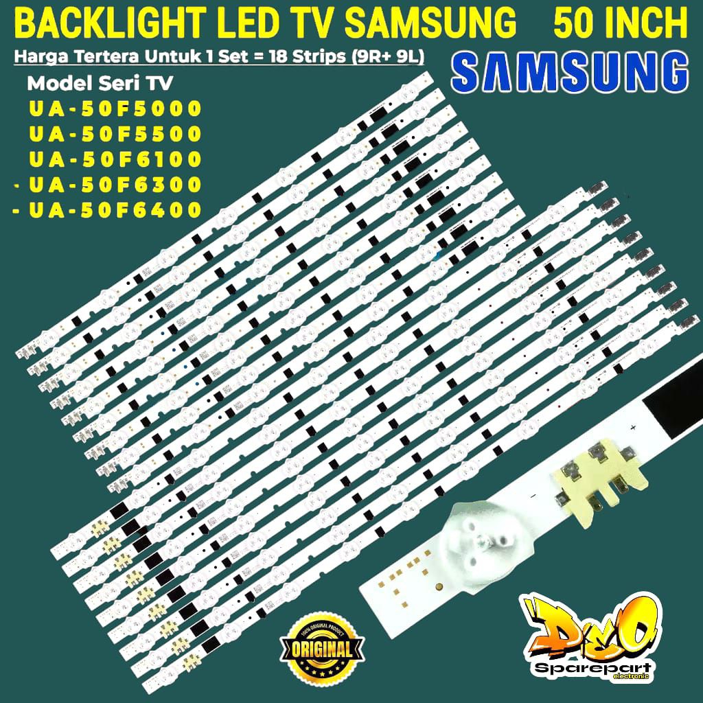 BACKLIGHT TV LED SAMSUNG 50 INC  UA50F5000 UA50F5500 UA50F6400 LAMPU BACKLIGHT TV SAMSUNG   UA 50F50