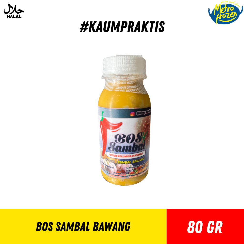 

Bos sambal Bawang 80ml //bos sambal bawang //sambal bawang instan