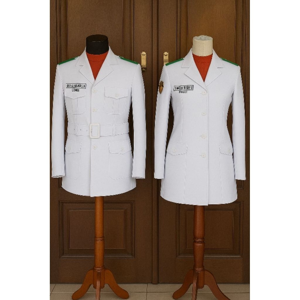 Seragam Paskibra/Atasan Baju Pdu Paskibra Pria/ Atasan Baju Pdu Paskibra Wanita