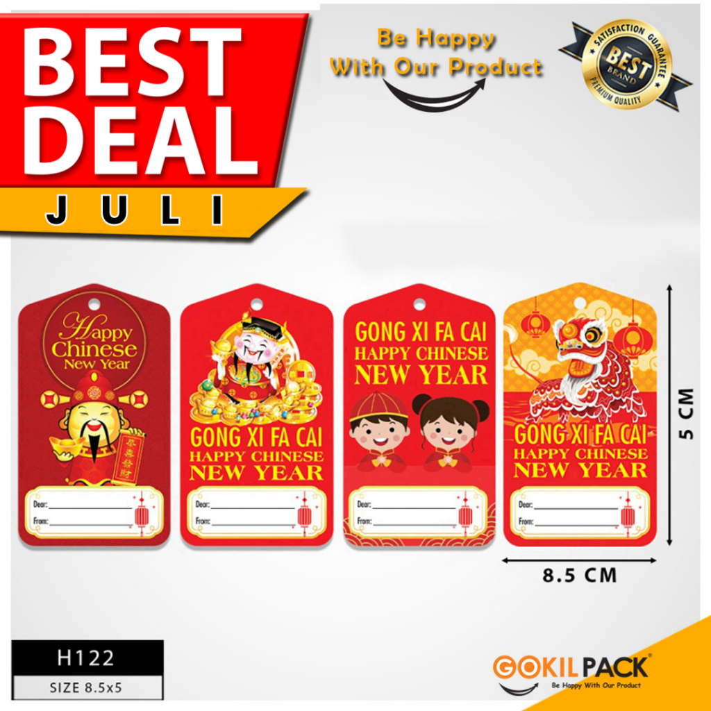 

Hangtag Imlek|Label Imlek|Hangtag Murah|Uk.8.5x5 cm|H122 - All Variant