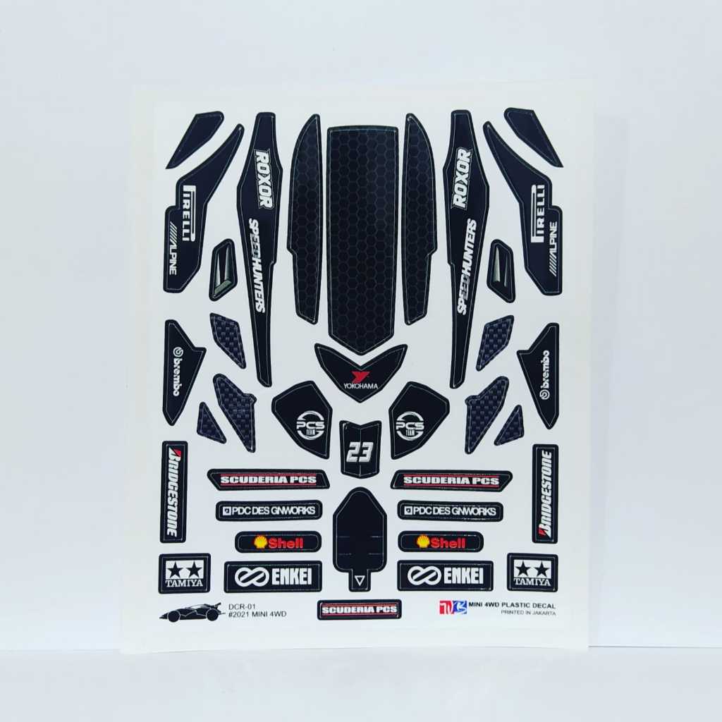 

Stiker DCR-01 - Scuderia PCS - Body Hitam - Vinnyl Lam. Doft