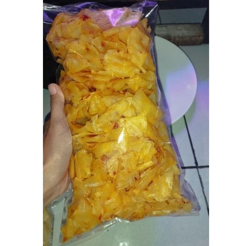 

KERIPIK SINGKONG PEDAS 500gram