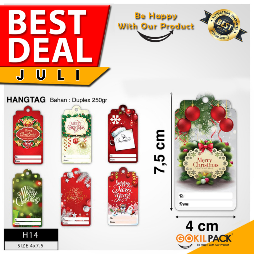 

Hang Tag – Hang Tag Motif Merry Christimas 7,5x5 | H14