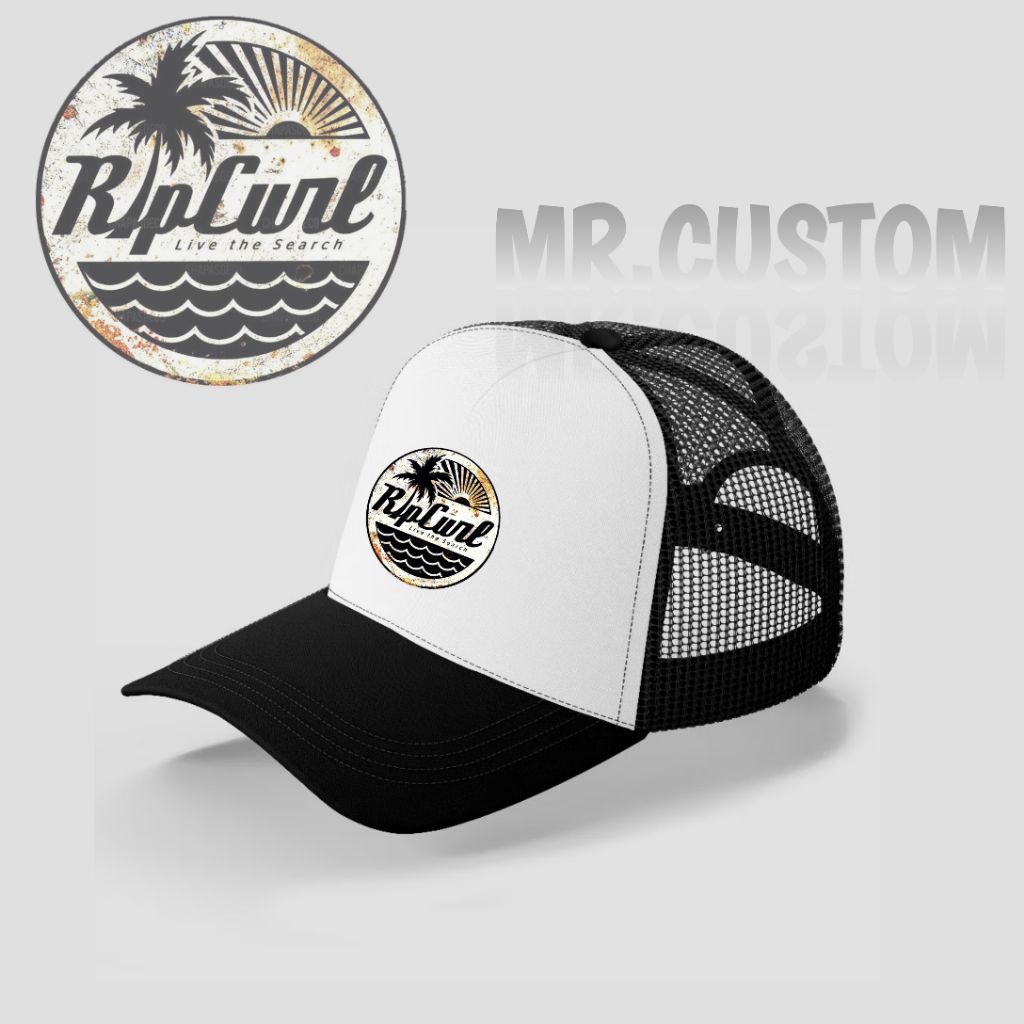 Topi Trucker Pantai Brand/ Topi Jaring Outdoor Pria Wanita Dewasa