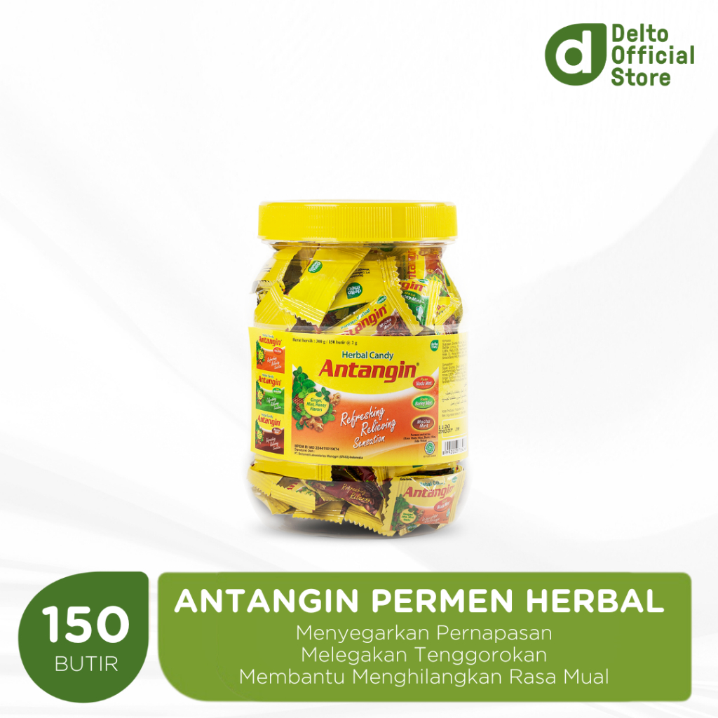 

Antangin Permen Herbal Toples 150 Butir Aneka Rasa Madu Honey Barley Mocha Mint - Melegakan Menyegarkan Tenggorokan Mengurangi Mual