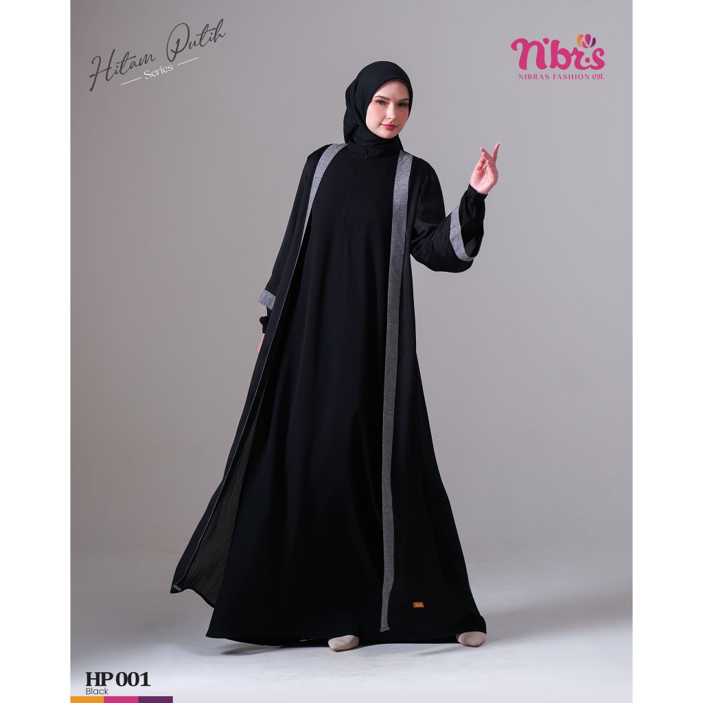 NIBRAS HP 001 / GAMIS NIBRAS ABAYA / NIBRAS ABAYA / GAMIS ABAYA / ABAYA DEWASA / GAMIS HITAM / NIBRA