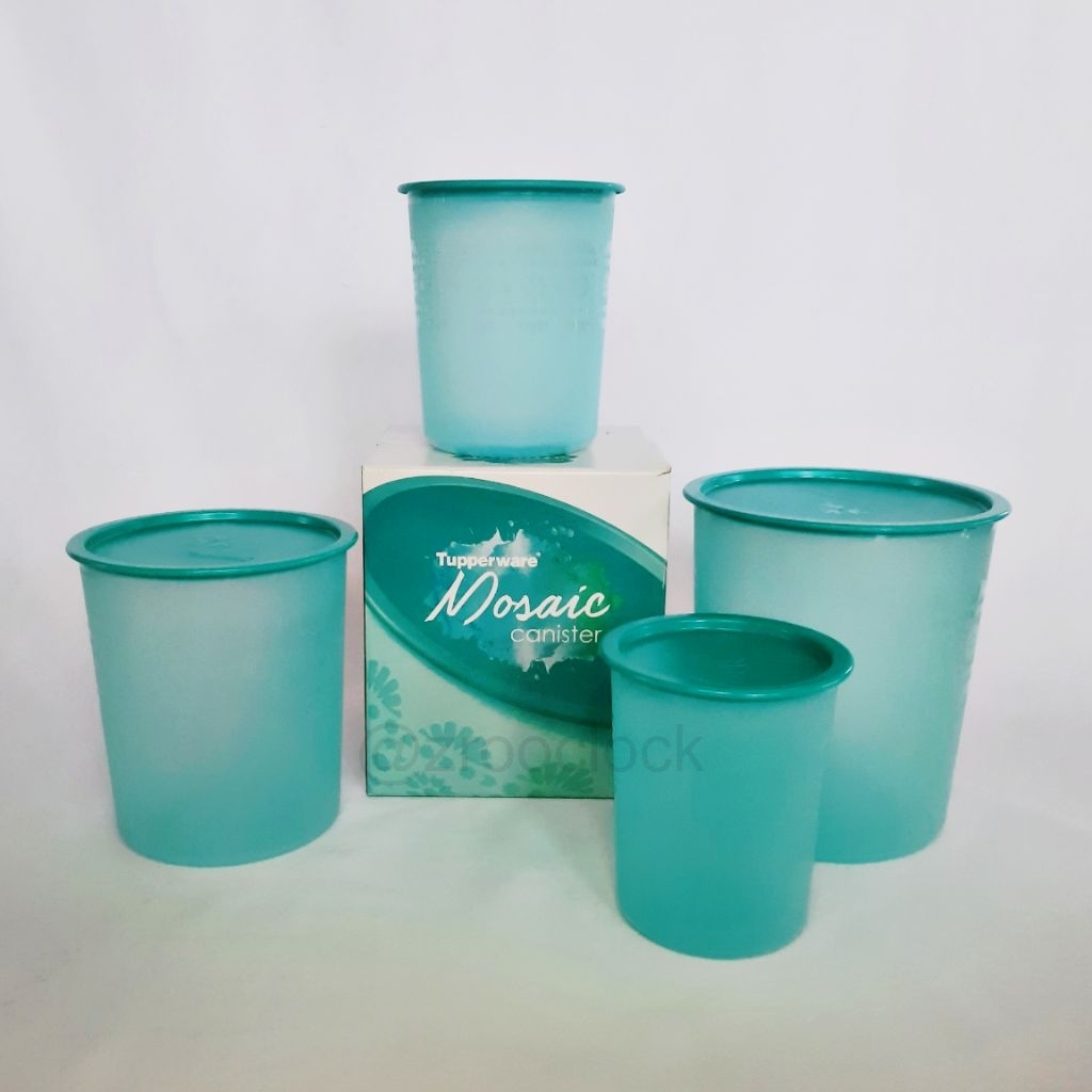 Mosaic Canister Set Tosca Tupperware / Set Toples / Toples Makanan / Toples camilan / Toples Snack/ 
