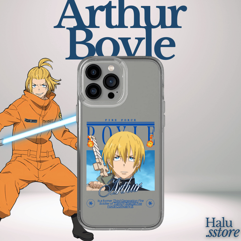Case HP Custom Fire Force Arthur Boyle | Bisa Ganti Karakter / Anime Lain