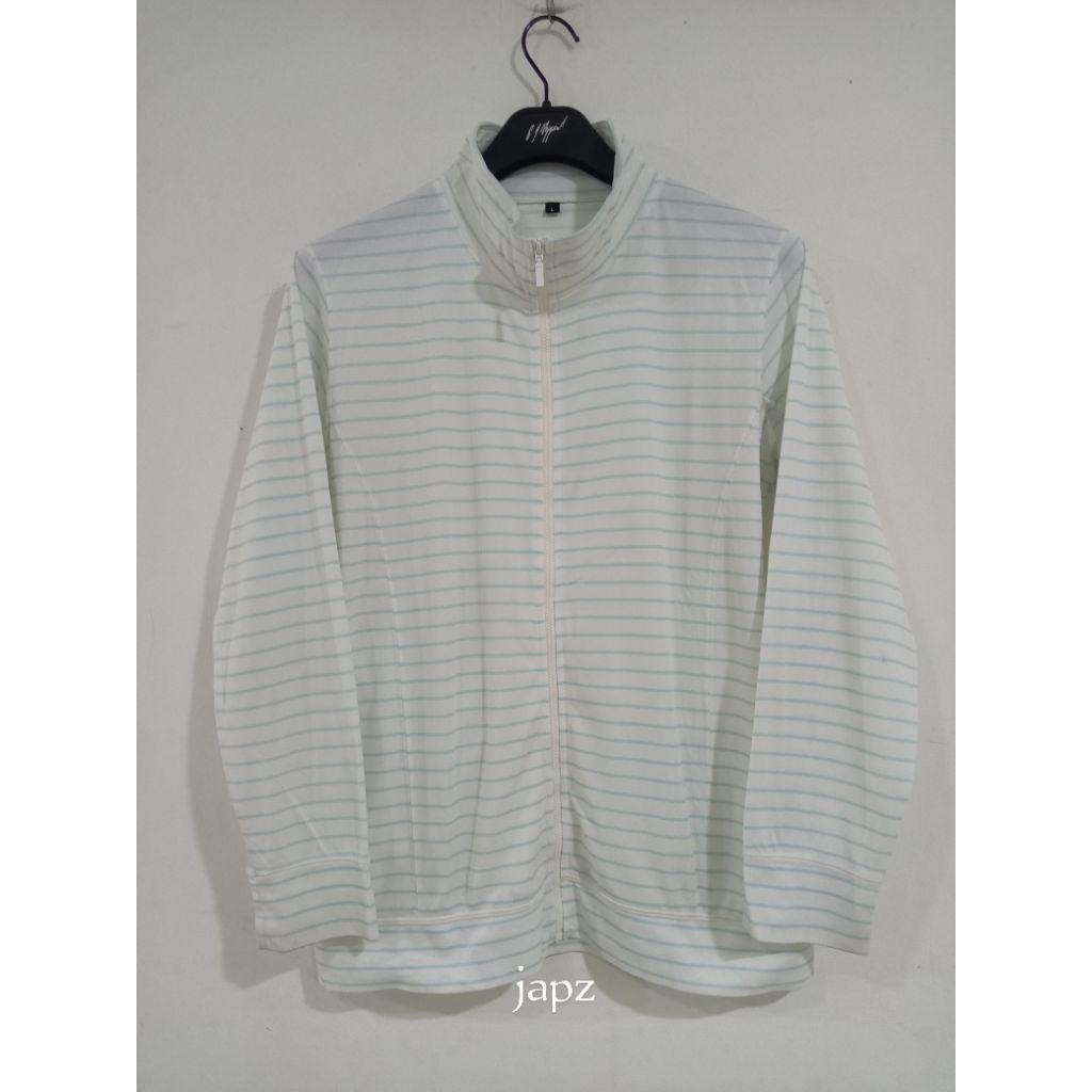 sale jaket tipis topvalu garis" size L