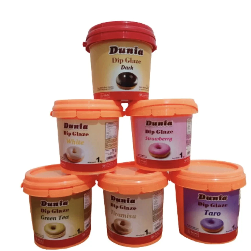 

Dunia Dip Glaze Eco 1kg All Variant Topping Donut