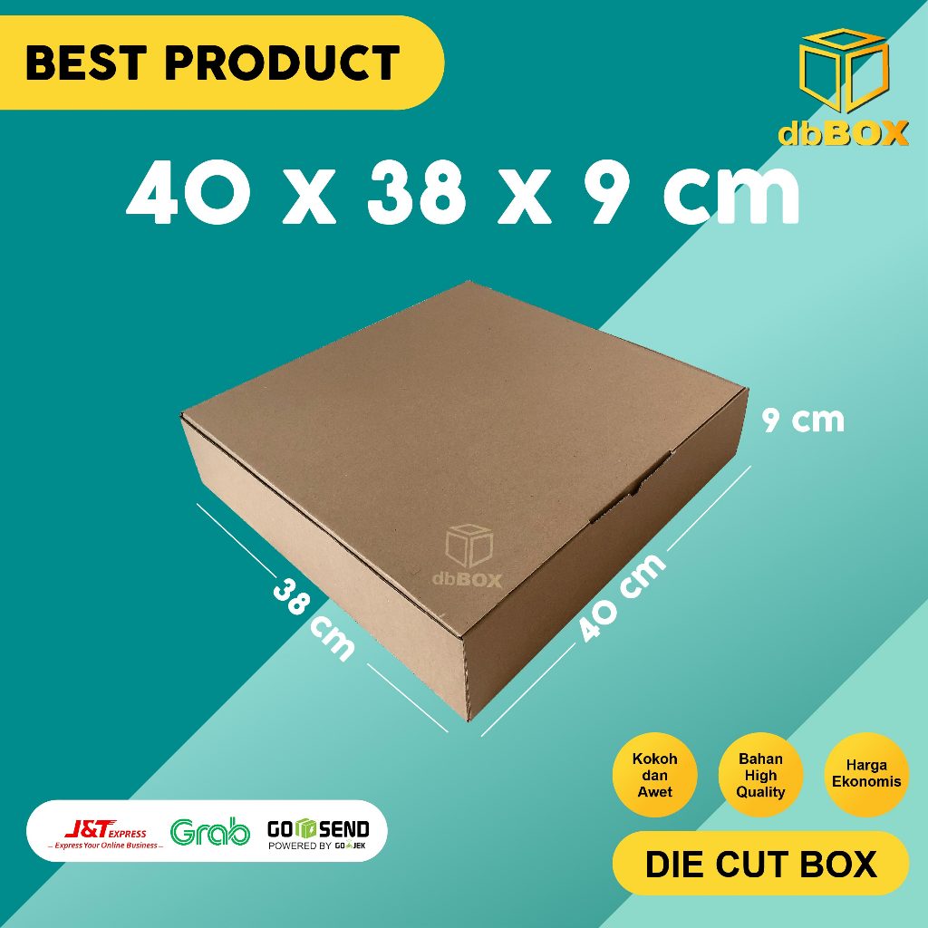 

(10pcs) Kardus 40x38x9 cm....Die Cut kotak aksesoris-dll model box pizza
