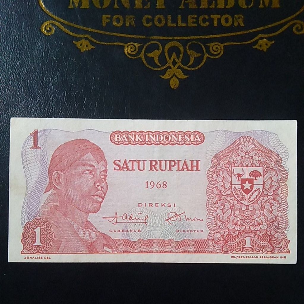 UANGKUNO 1 RUPIAH SUDIRMAN THN 1968