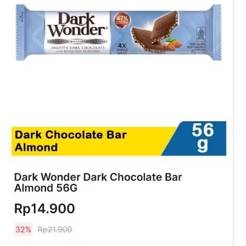 

Dark Wonder Coklat Almond