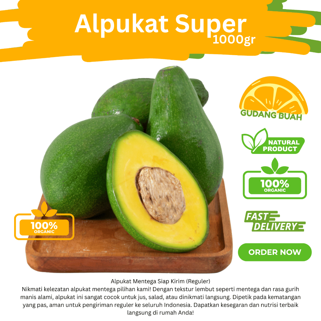 

Alpukat Super Bergaransi 1Kg
