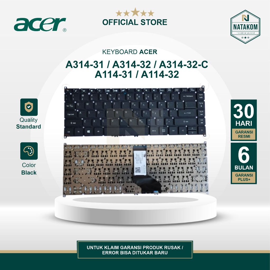 KEYBOARD ACER ASPIRE A314-31 A314-32 A314-32-C A114-31 A114-32