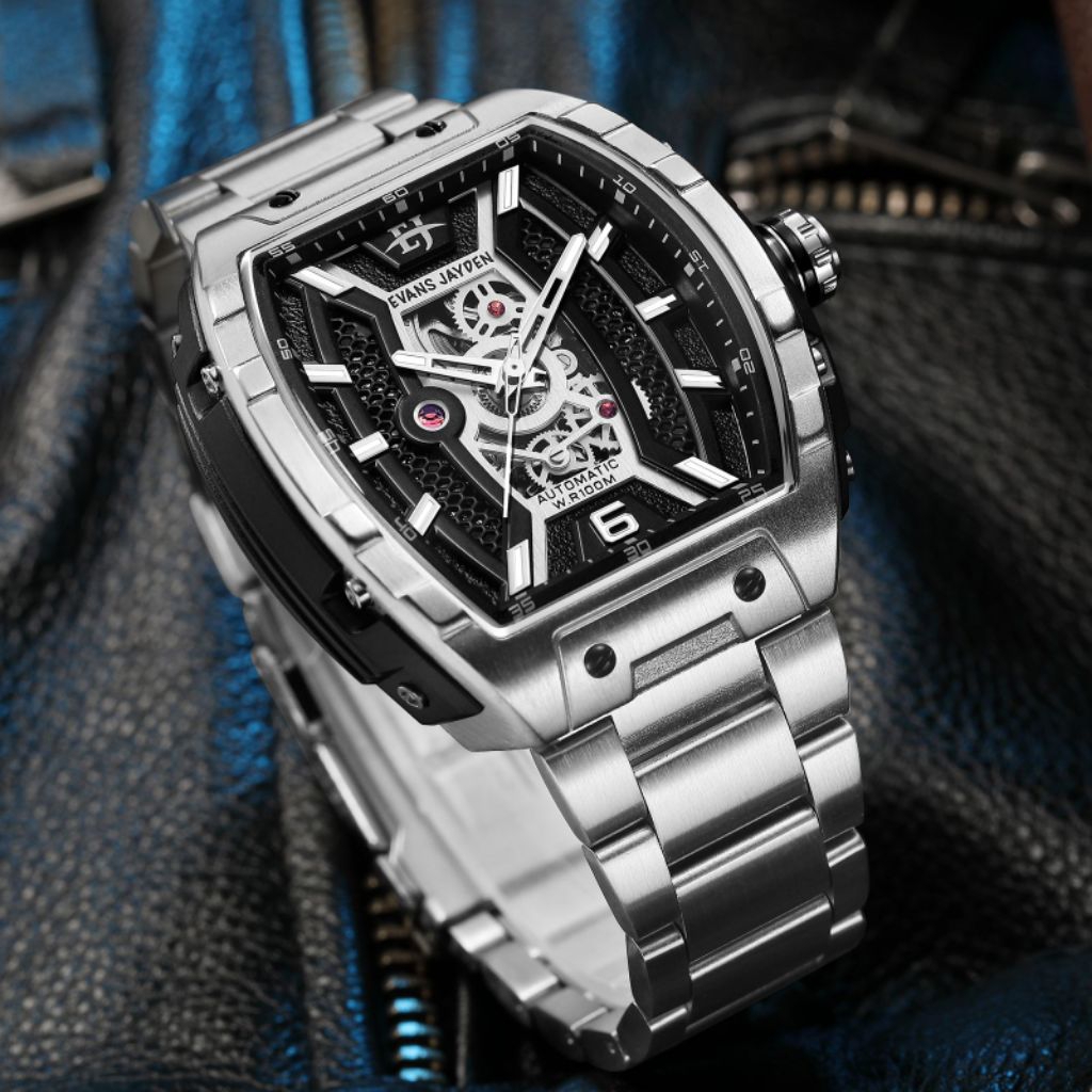 BUY 1 GET 1..JAM TANGAN PRIA ORIGINAL AUTOMATIC EVANS JAYDEN 9610 RT