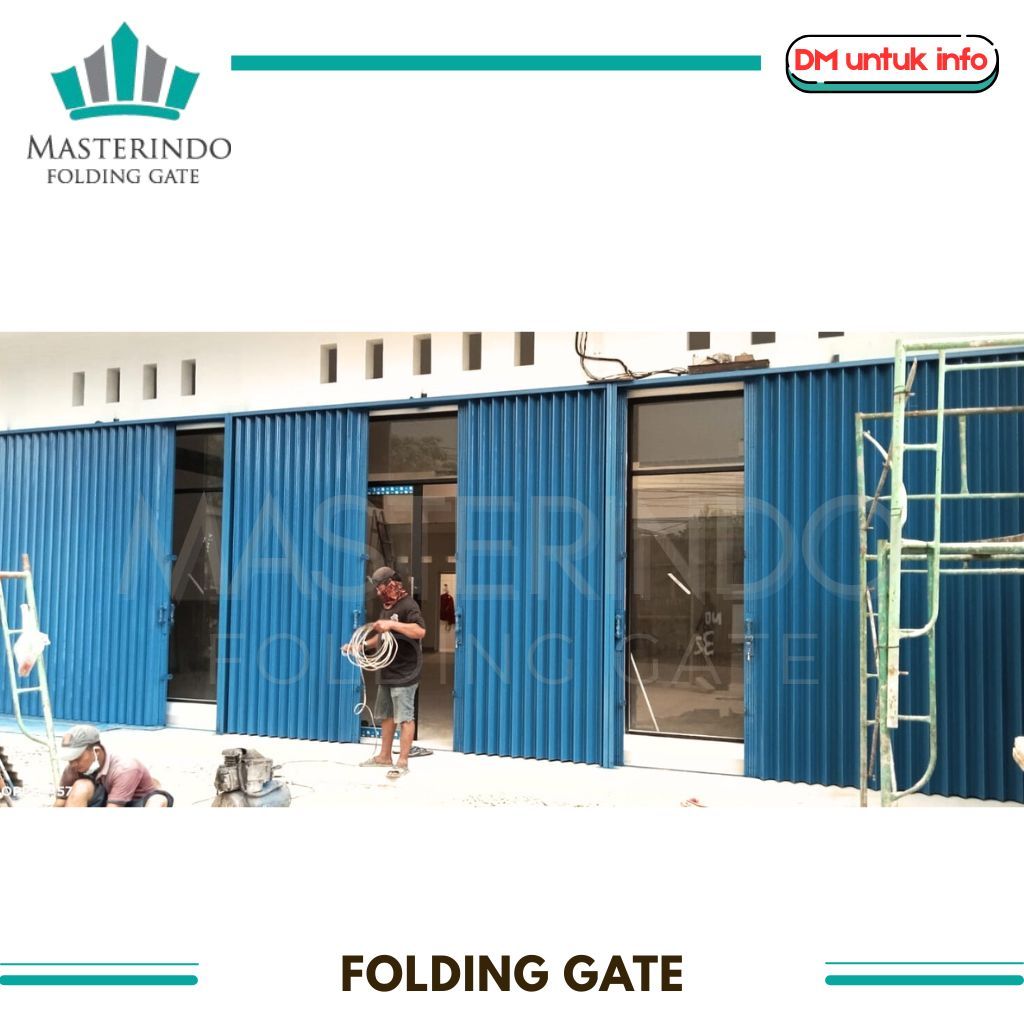 Folding Gate | Rolling Door | Kusen Alumunium | Harmonika/ Pintu Garasi Gudang (PRE ORDER)  JABODETA