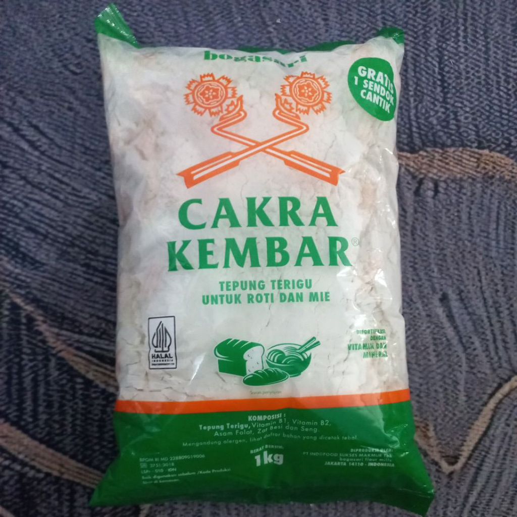 

Bogasari Terigu Cakra Kembar 1 Kg