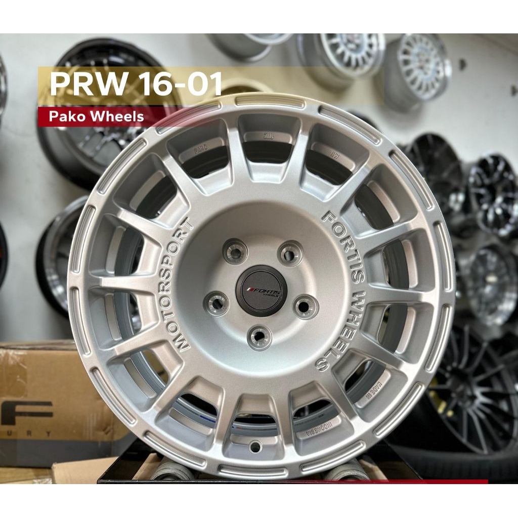 velg racing ring 16 RALLY ALTO FORTIS PRW-01 ORIGINAL PAKO LEBAR 7 PCD 5X114,3 velg mobil r16 velg m