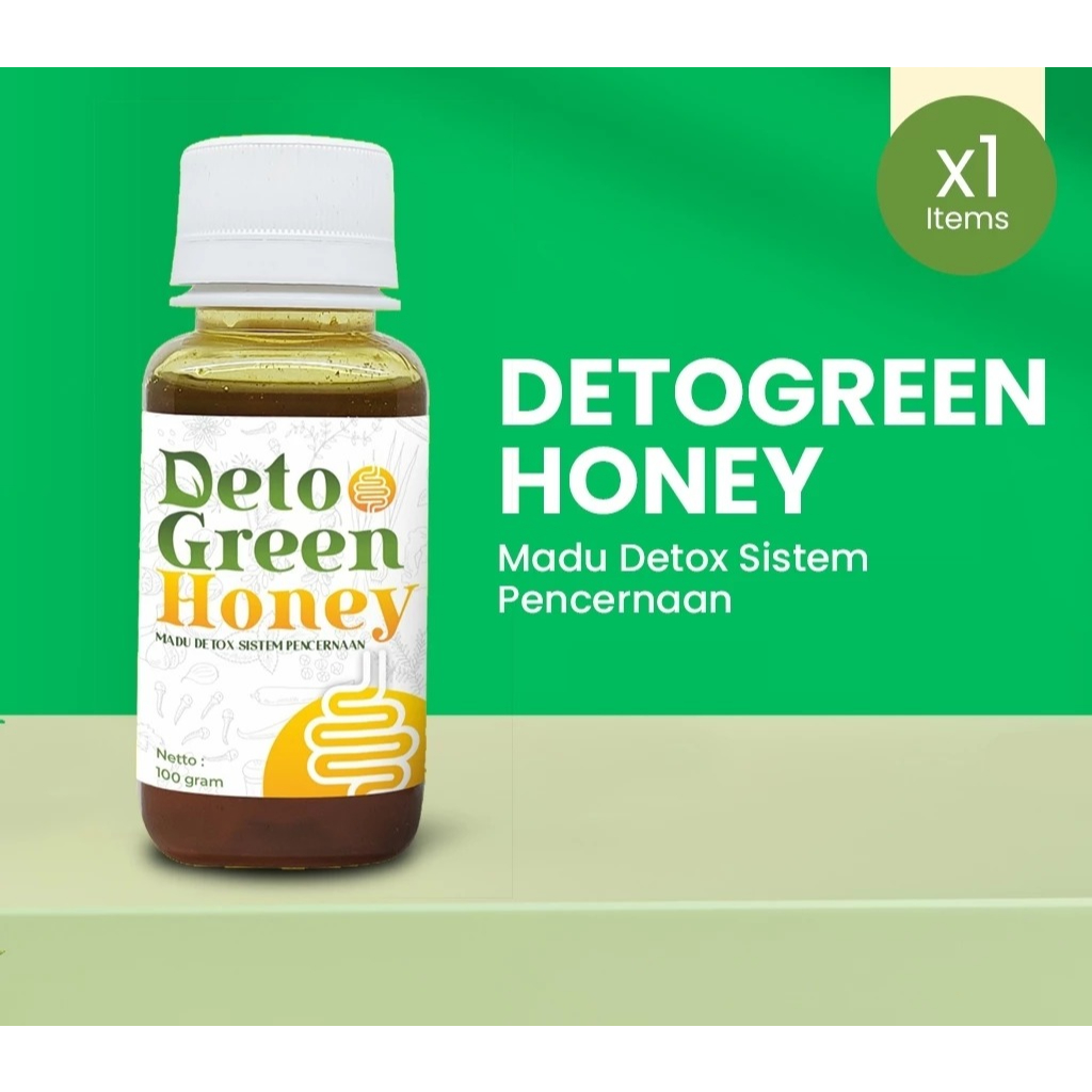

DETOGREEN HONEY Madu Detox Herbal Alami 100 Gram