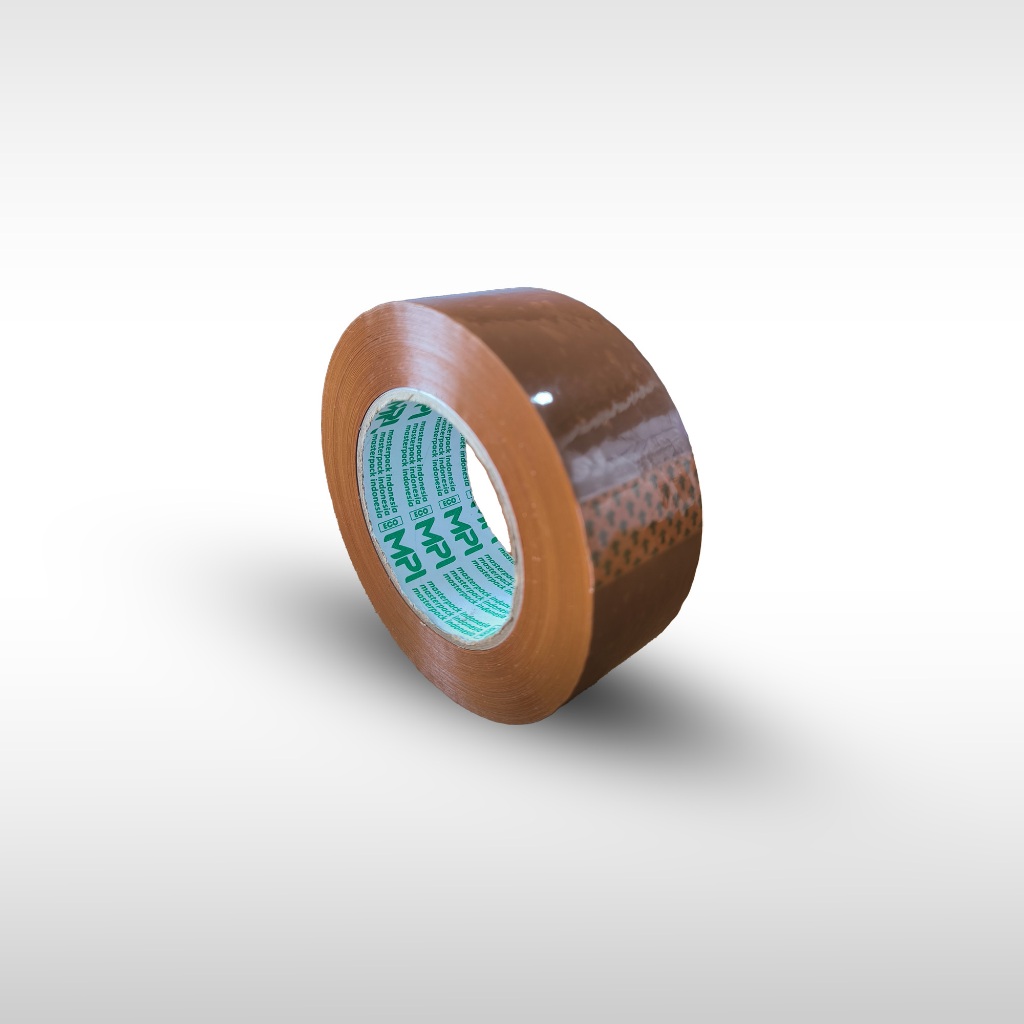 

1 SLOP [ 6 ROLL ] LAKBAN BENING & COKLAT MPI 2 INCH X 200 YARD 42MIC ECONOMIS